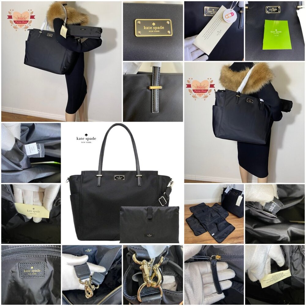 ❤️Kate Spade Nylon W/ PVC Leather Diaper Bag❤️ - Picture 16 of 17